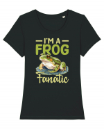 I'm A Frog Fanatic Tricou mânecă scurtă guler larg fitted Damă Expresser