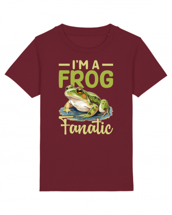 I'm A Frog Fanatic Burgundy