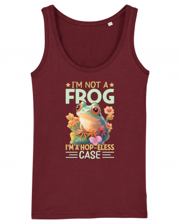 I'm Not A Frog I'm A Hop-Eless Case Burgundy