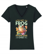 I'm Not A Frog I'm A Hop-Eless Case Tricou mânecă scurtă guler V Damă Evoker