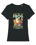 I'm Not A Frog I'm A Hop-Eless Case Tricou mânecă scurtă guler larg fitted Damă Expresser