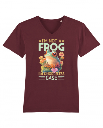 I'm Not A Frog I'm A Hop-Eless Case Burgundy