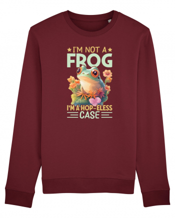 I'm Not A Frog I'm A Hop-Eless Case Burgundy