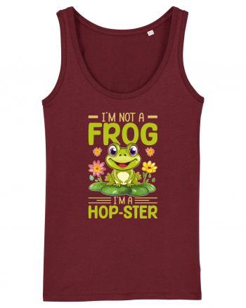 I'm Not A Frog I'm A Hop-Ster Burgundy