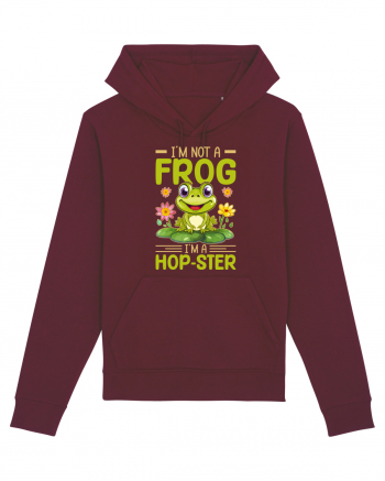 I'm Not A Frog I'm A Hop-Ster Burgundy