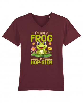 I'm Not A Frog I'm A Hop-Ster Burgundy