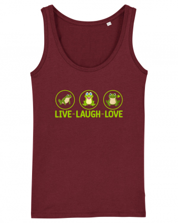 LIVE LAUGH LOVE Burgundy