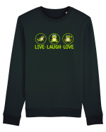 LIVE LAUGH LOVE Bluză mânecă lungă Unisex Rise