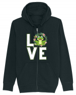 LOVE Frog Hanorac cu fermoar Unisex Connector