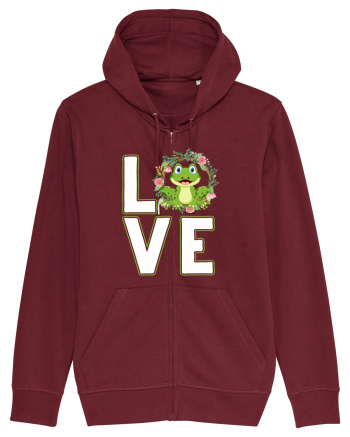 LOVE Frog Burgundy