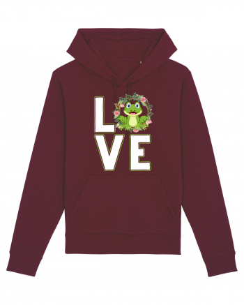 LOVE Frog Burgundy