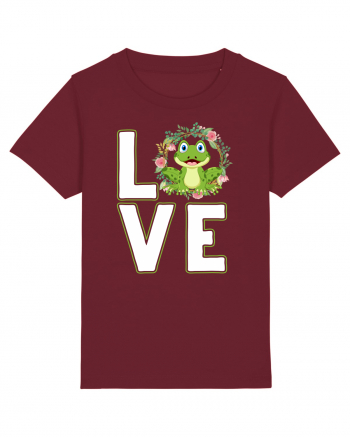 LOVE Frog Burgundy