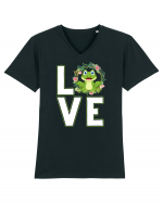 LOVE Frog Tricou mânecă scurtă guler V Bărbat Presenter