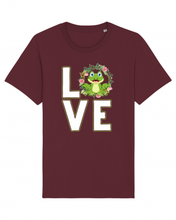 LOVE Frog Burgundy