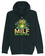 MILF Man I Love Frogs Hanorac cu fermoar Unisex Connector