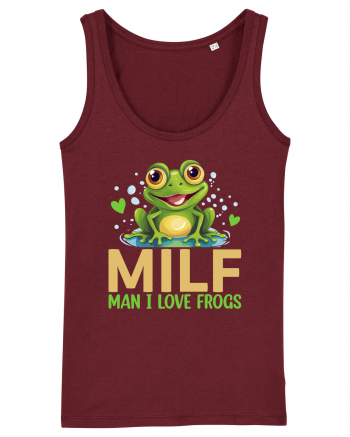 MILF Man I Love Frogs Burgundy