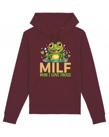 MILF Man I Love Frogs Burgundy