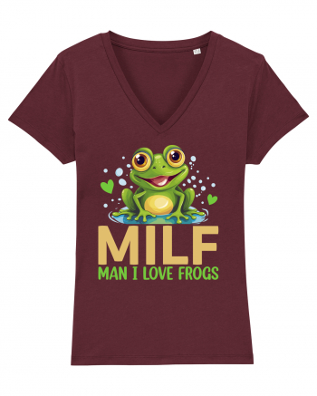 MILF Man I Love Frogs Burgundy