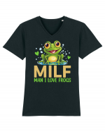 MILF Man I Love Frogs Tricou mânecă scurtă guler V Bărbat Presenter