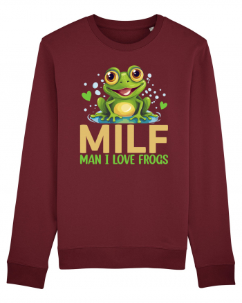 MILF Man I Love Frogs Burgundy