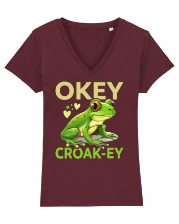 Okey Croak-ey Burgundy