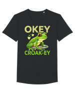 Okey Croak-ey Tricou mânecă scurtă guler larg Bărbat Skater