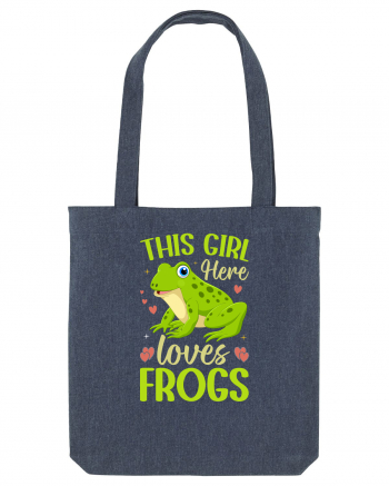 This Girl Here Loves Frogs Midnight Blue