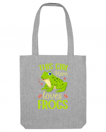 This Girl Here Loves Frogs Heather Grey