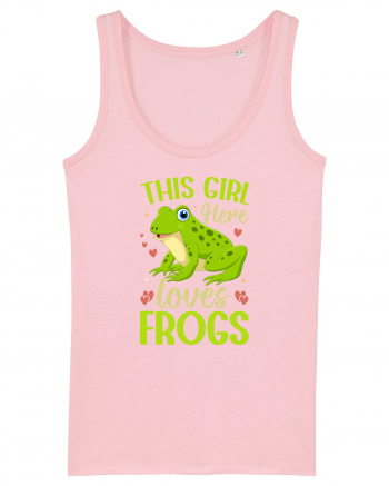 This Girl Here Loves Frogs Cotton Pink