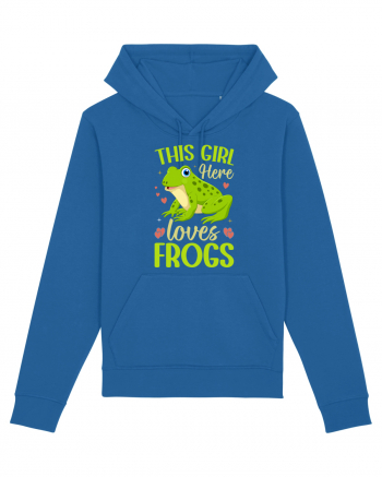 This Girl Here Loves Frogs Royal Blue