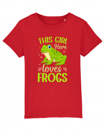 This Girl Here Loves Frogs Red