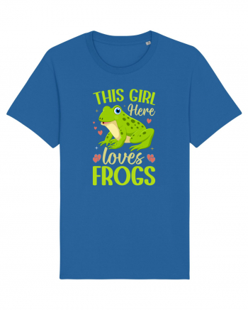 This Girl Here Loves Frogs Royal Blue