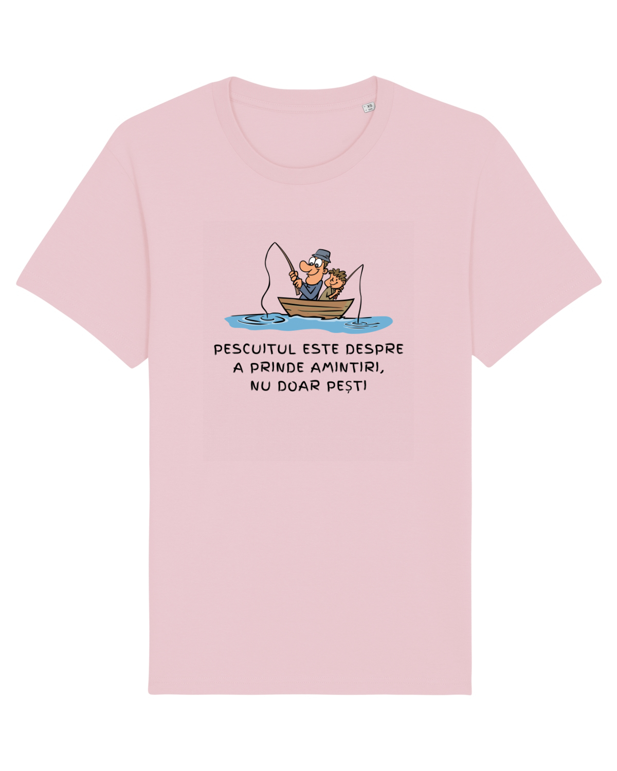 Tricou mânecă scurtă Unisex Rocker Cotton Pink