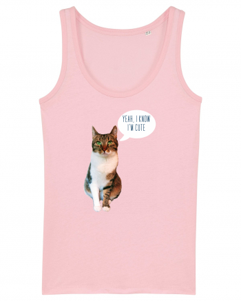 Cute Cat message Cotton Pink