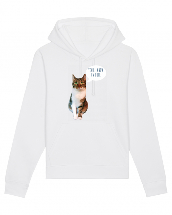 Cute Cat message White