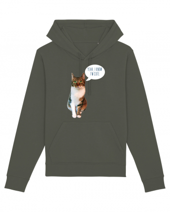 Cute Cat message Khaki