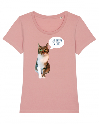 Cute Cat message Canyon Pink