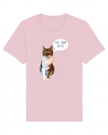 Cute Cat message Cotton Pink