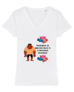 ÎNTÂLNIREA CU MONȘTRII - HALLOWEEN Tricou mânecă scurtă guler V Damă Evoker