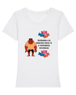 ÎNTÂLNIREA CU MONȘTRII - HALLOWEEN Tricou mânecă scurtă guler larg fitted Damă Expresser