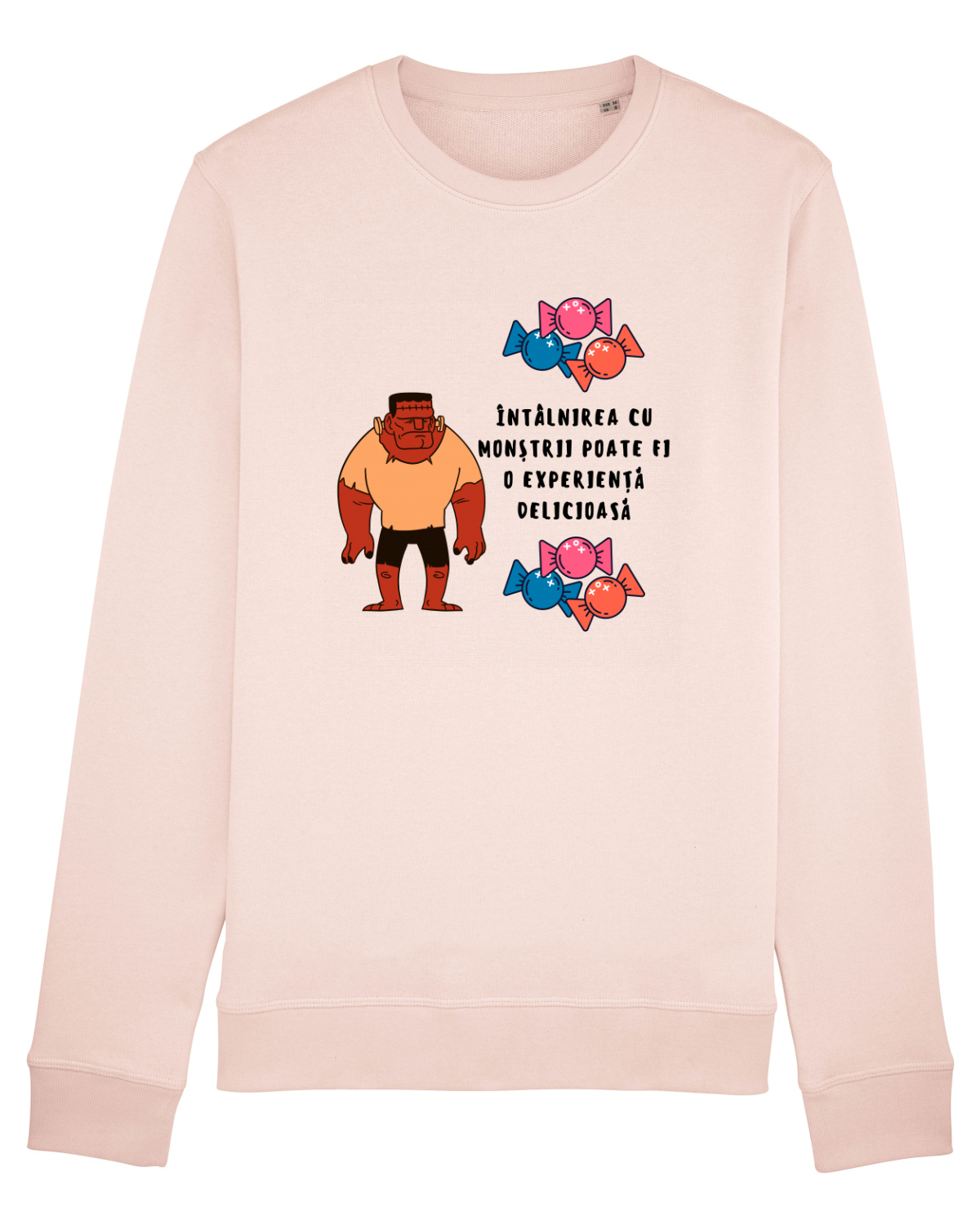 Bluză mânecă lungă Unisex Rise Candy Pink