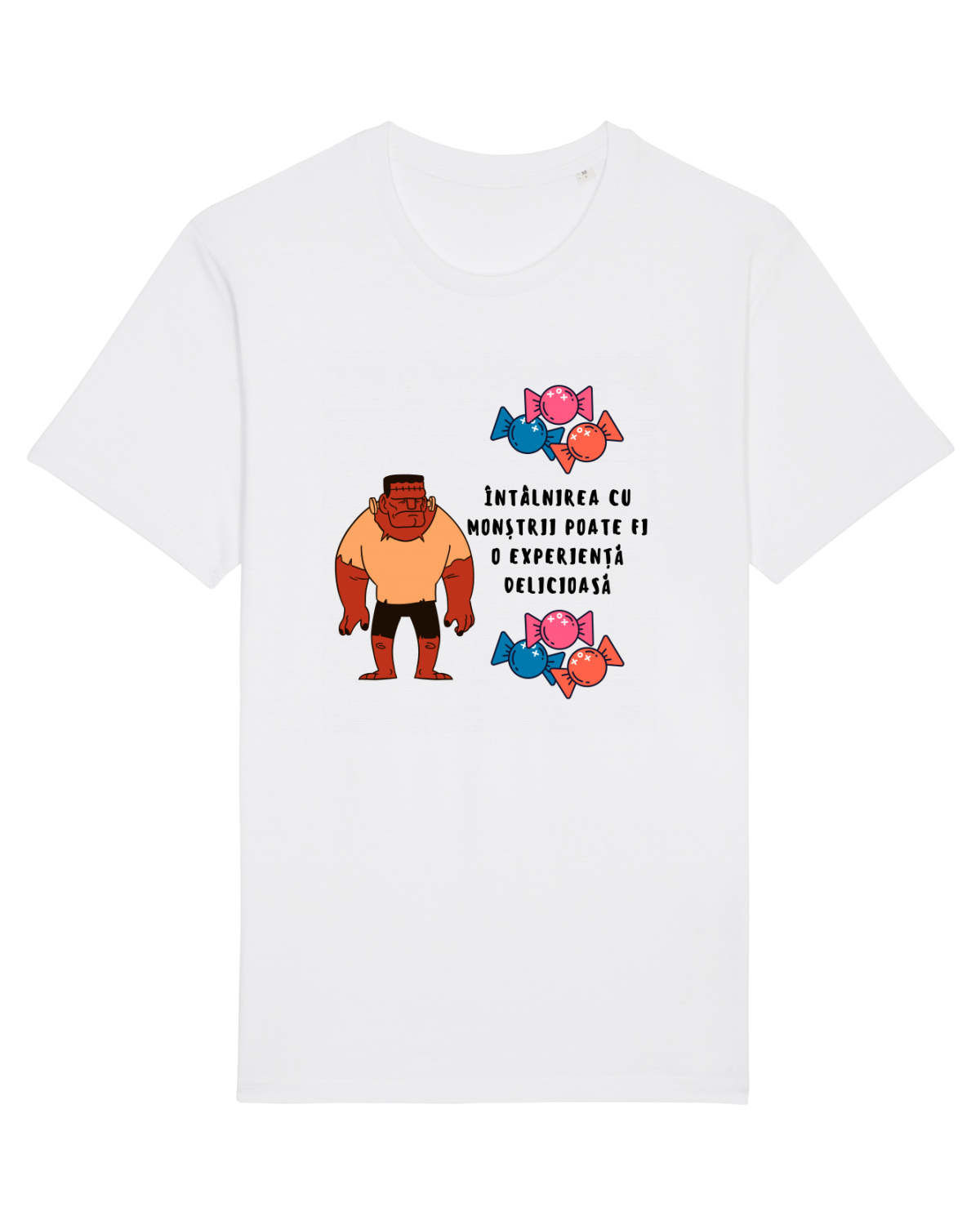 Tricou mânecă scurtă Unisex Rocker White