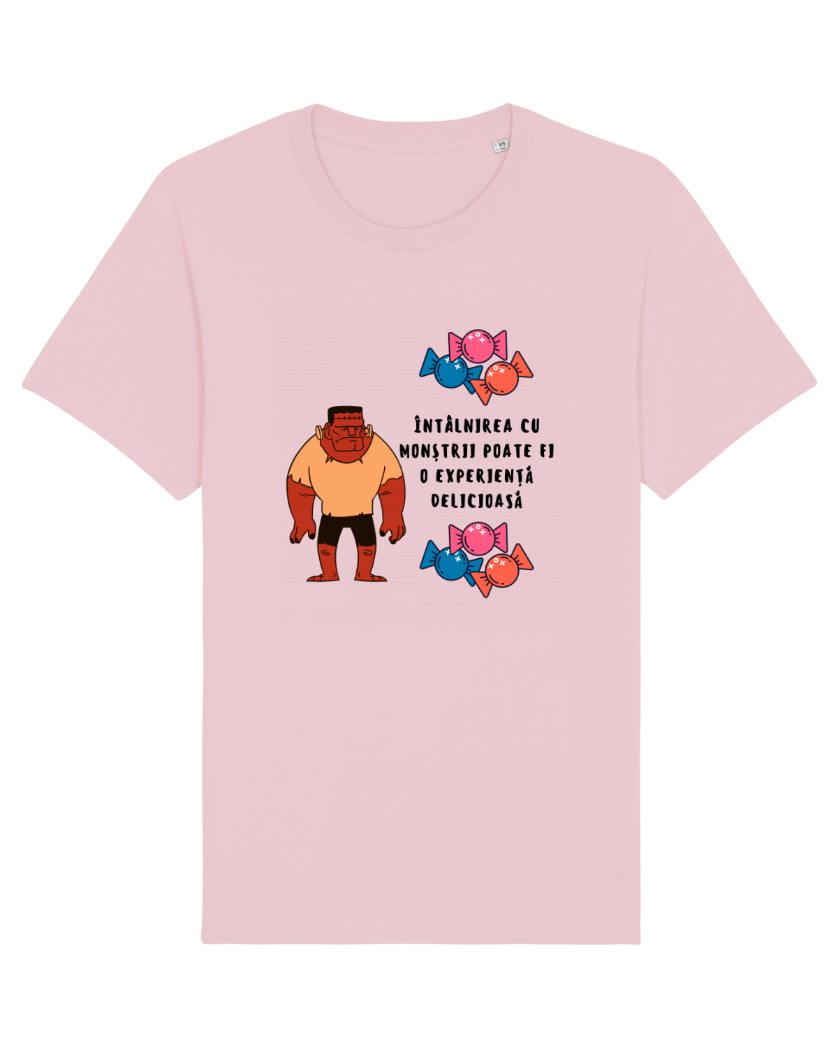 Tricou mânecă scurtă Unisex Rocker Cotton Pink