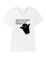 NOAPTEA ESTE PLINĂ DE GROAZĂ - HALLOWEEN Tricou mânecă scurtă guler V Bărbat Presenter