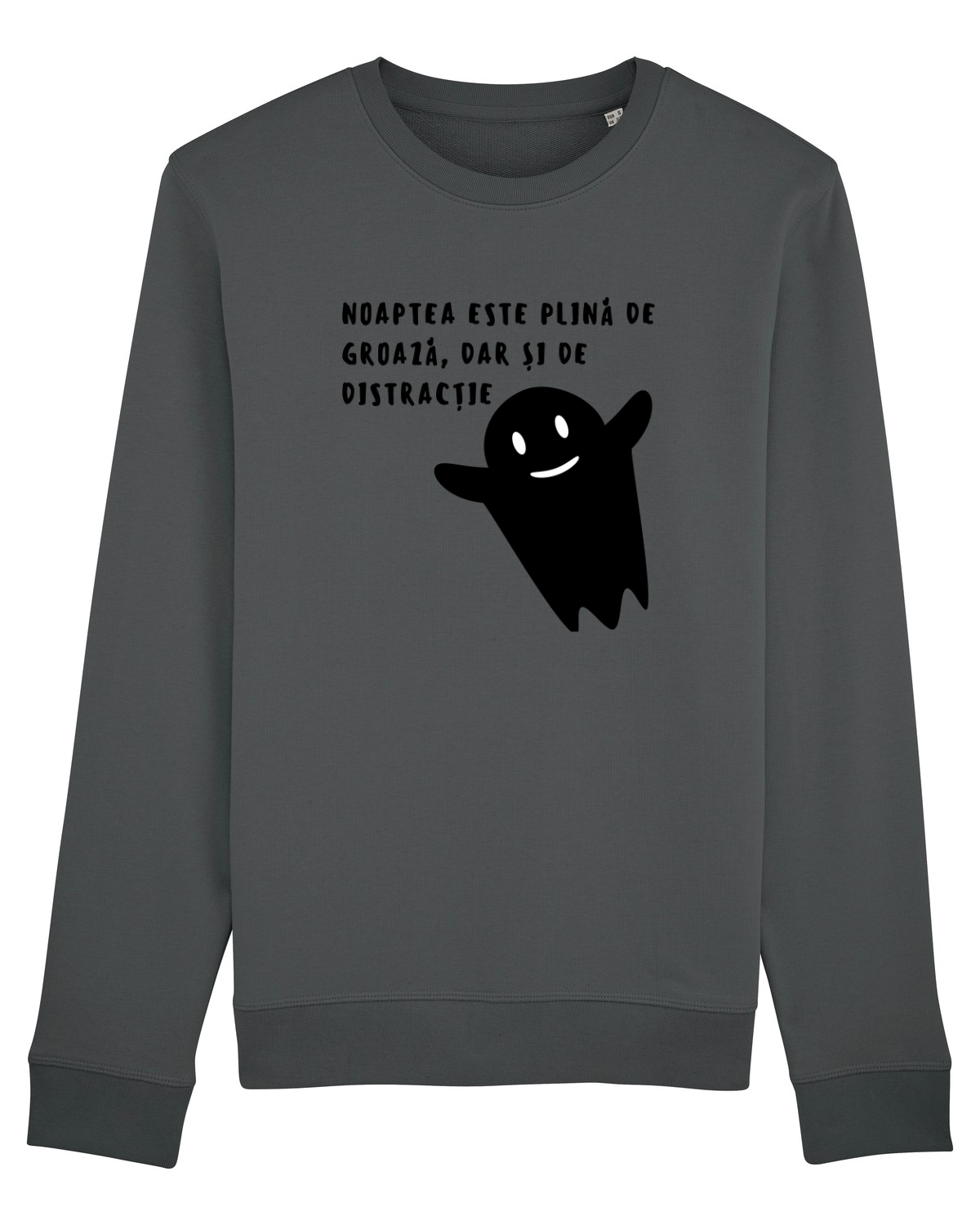 Bluză mânecă lungă Unisex Rise Anthracite