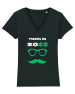 TRICOU DE BO$$ Tricou mânecă scurtă guler V Damă Evoker