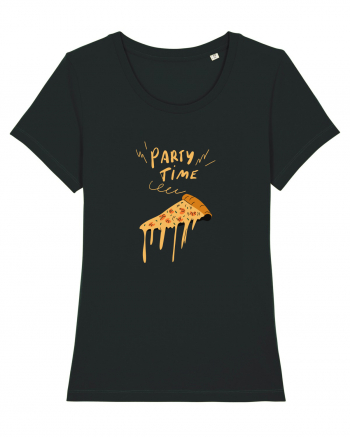 PARTY TIME - PIZZA Black