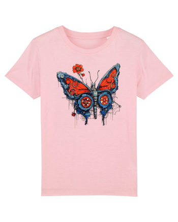 Fluture robot Cotton Pink