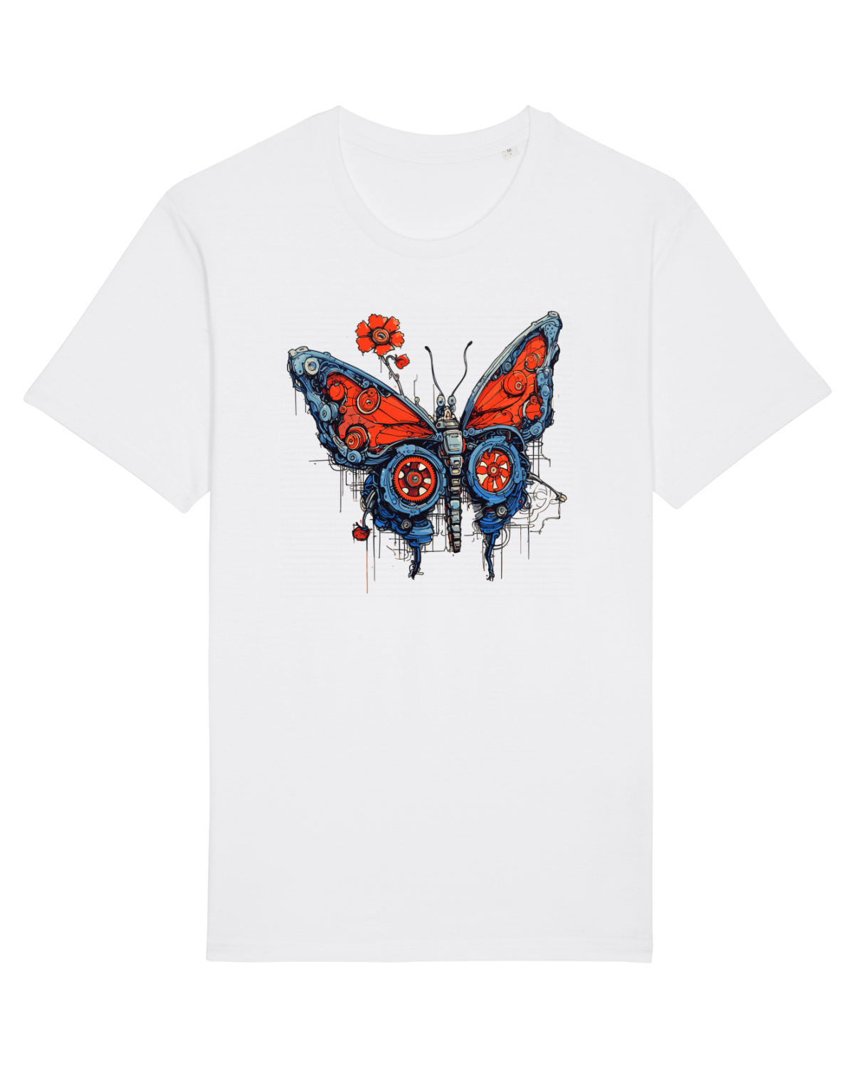 Tricou mânecă scurtă Unisex Rocker White