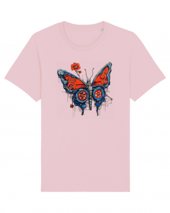 Fluture robot Cotton Pink